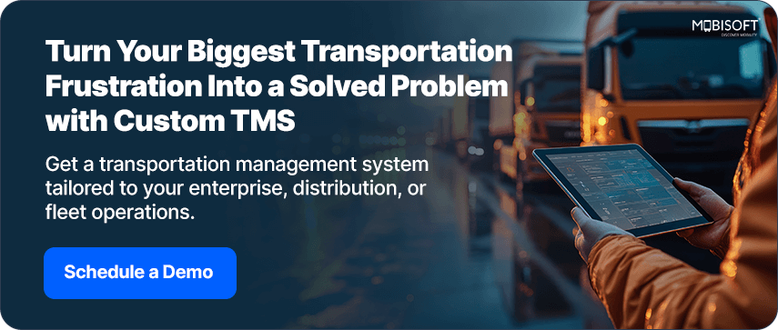 Custom TMS resolving transportation logistics challenges
